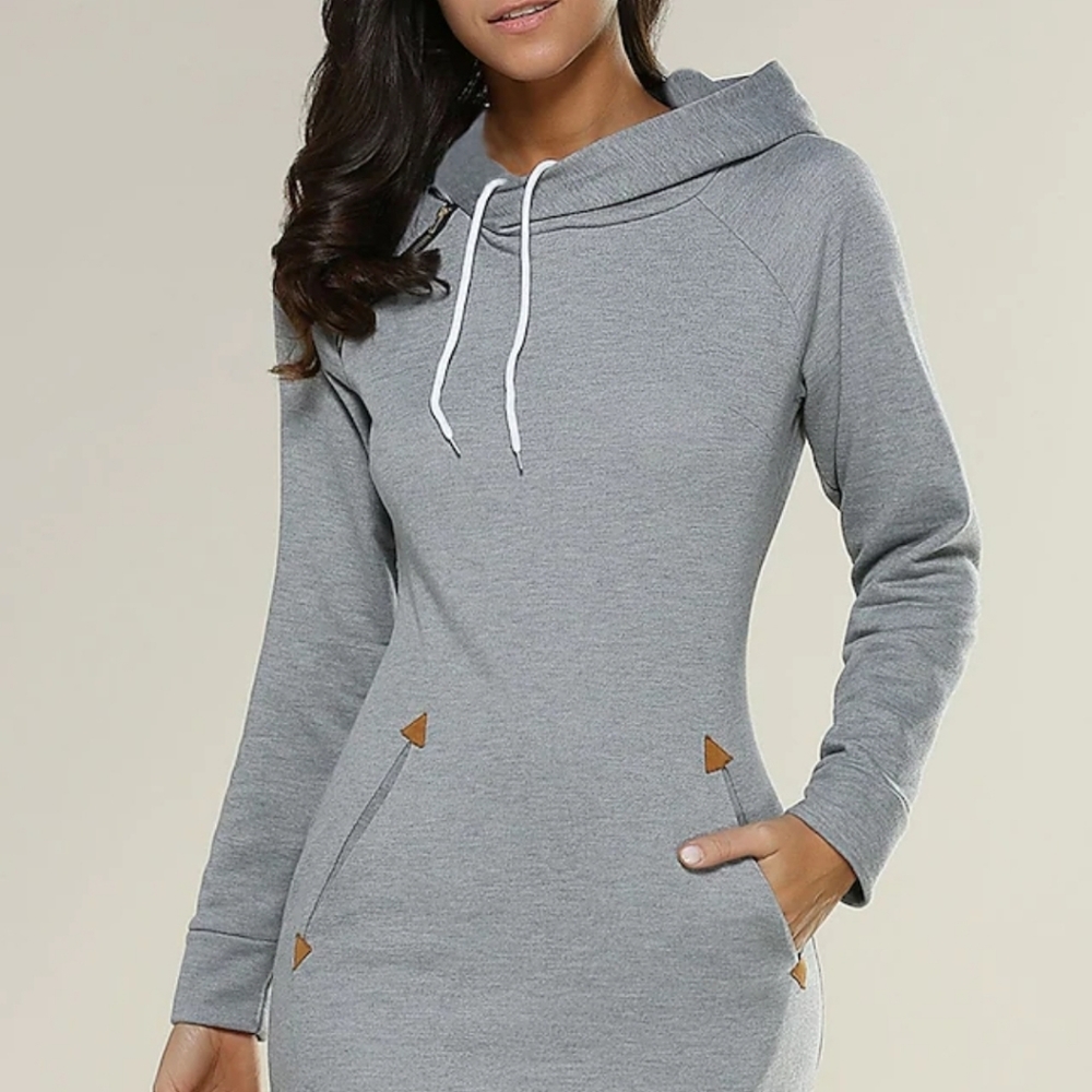 Mk2k Hoodie dress. Unique with great lines M/L